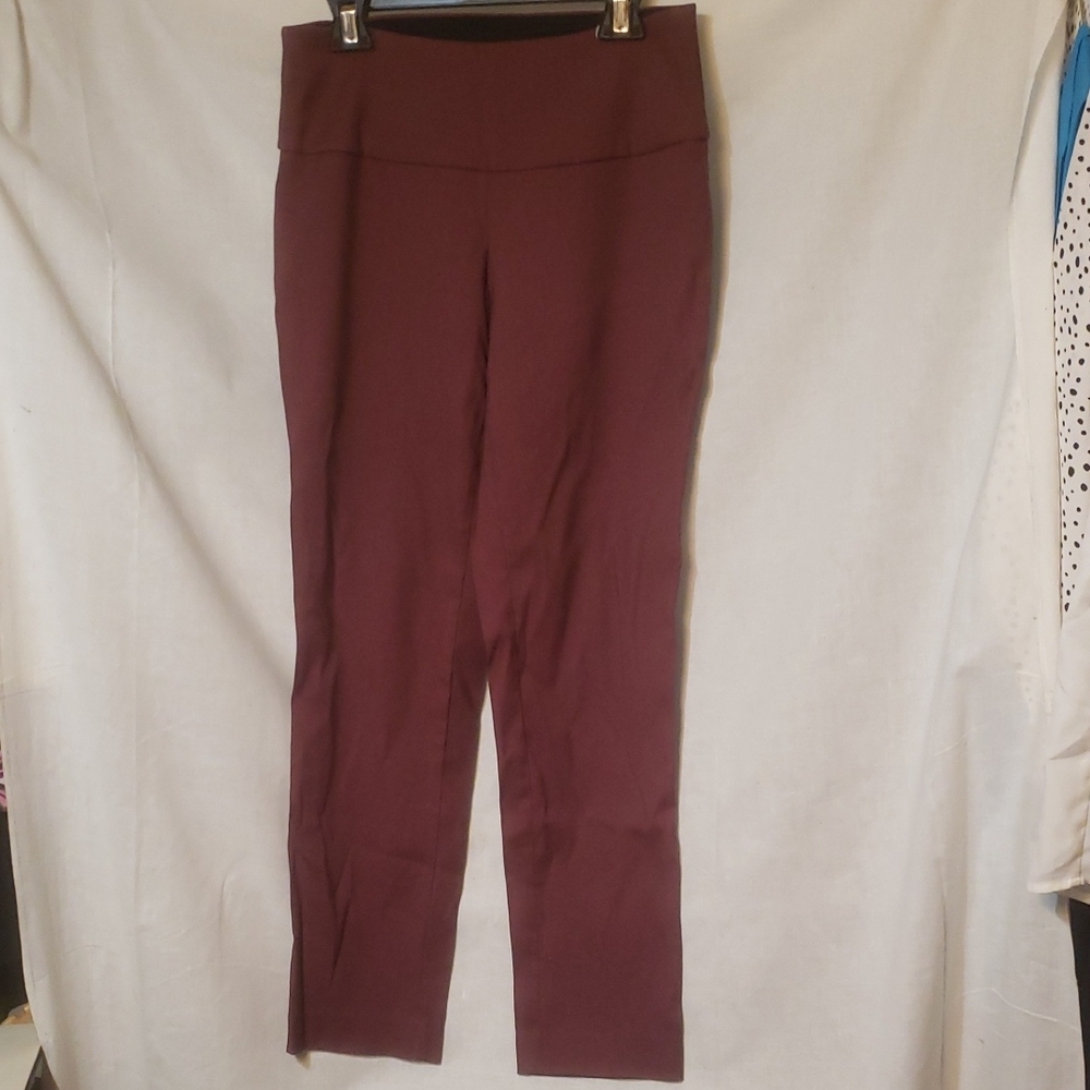 Cleo Maroon Straight Leg Pants